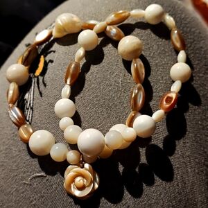 Set Of Two Mother Of Pearl bracelets